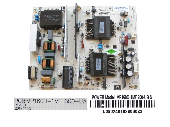 LCD Modul Zdroj Changhong CHiQ U50H7N - POWER UNIT MP160D-1MF 600-UB S