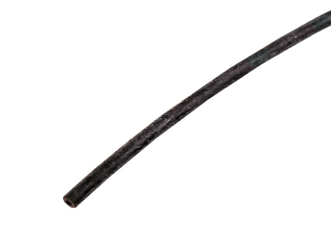 Silikónová bužírka 0.5 x 0.2 mm, čierna, metráž