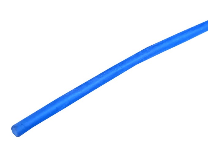 Silikónová bužírka priemer 1.5 x 0.4 mm, modrá, metráž