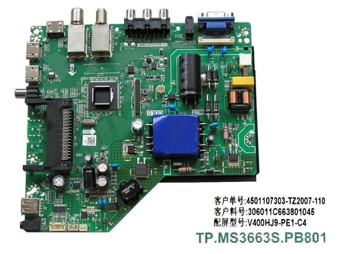 LCD základná doska FOX 40DLE172 TP.MS3663S.PB801
