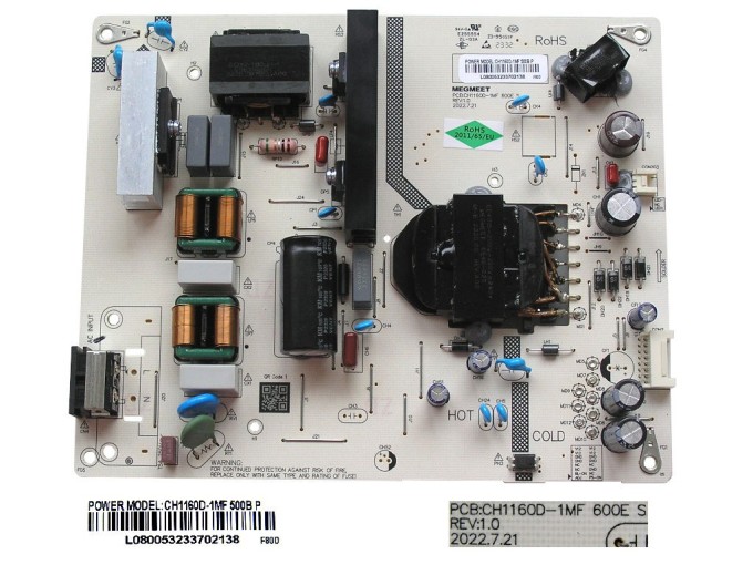LCD modul zdroj Changhong Chiq CH1160D-1MF