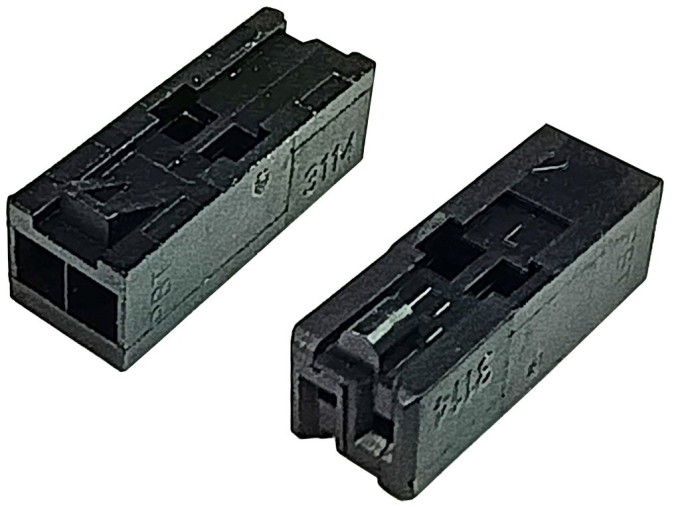Konektor zásuvka 3114 Minimodul 2 PIN na kábel