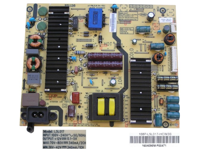 LCD modul zdroj Sencor SLE 49F57TCS P5126