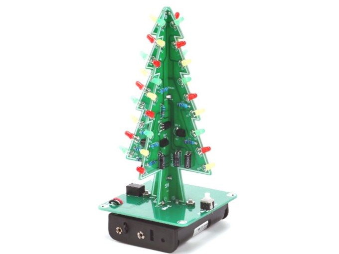 Elektronická stavebnica - LED vianočný stromček