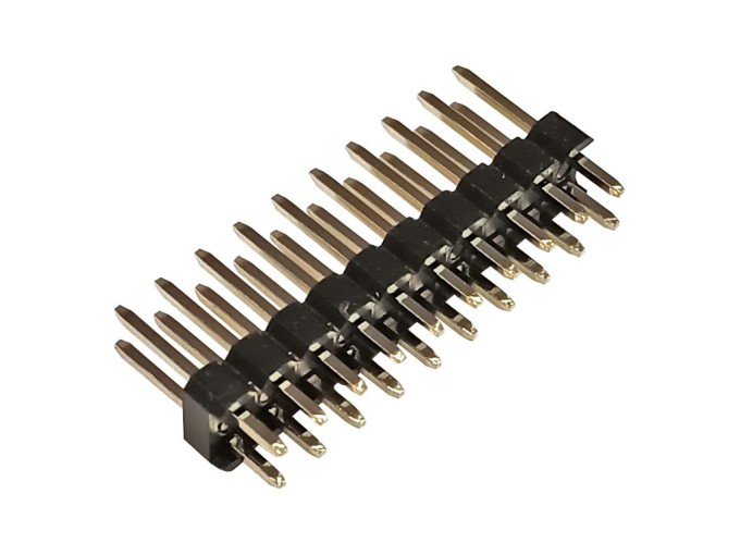 Kolíková lišta priama 2x10, 20 pin, rozteč 2.54mm