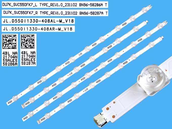 LED podsvit sada Samsung 55DU70 - 4 kusy, 1070mm, BN96-58286A, BN96-58287A