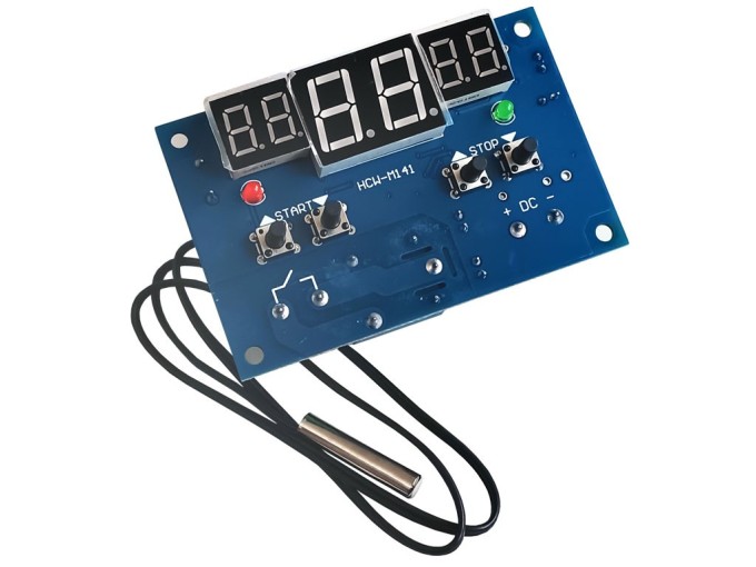 Digitálny termostat W1401 -9°C až +99°C, napájanie 12V