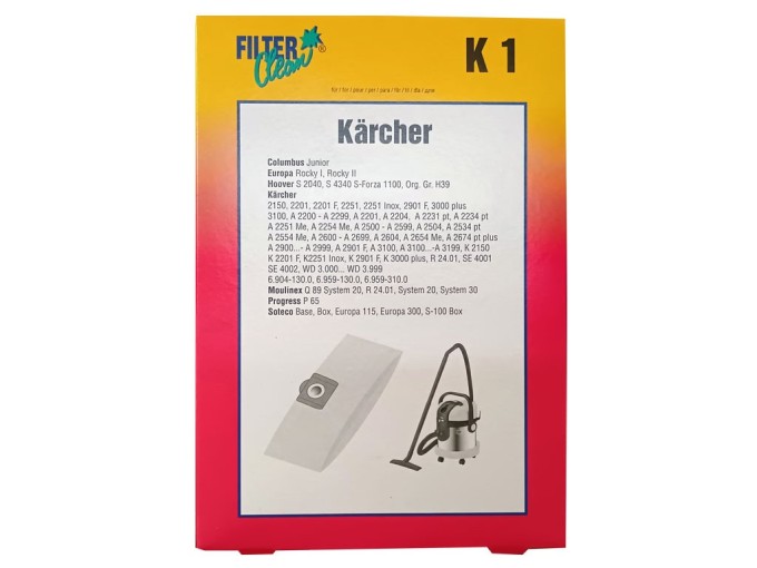 Sáčky do vysávača KÄRCHER a MOULINEX K1 - Sada 3 ks