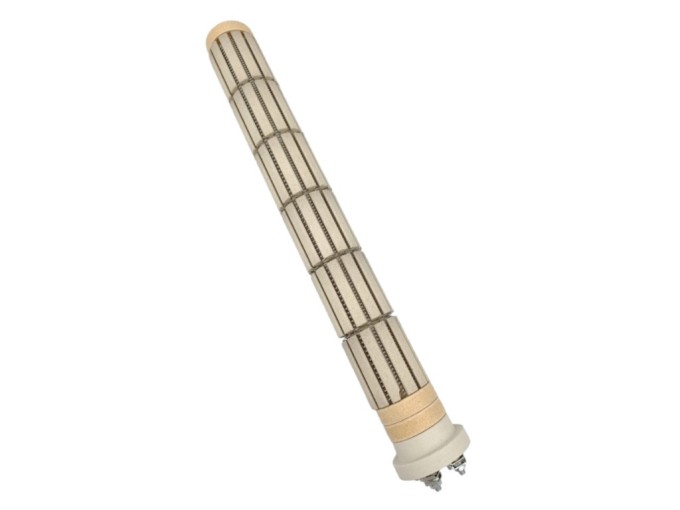 Keramické vykurovacie teleso 3000W, 2000W / 230V + 1000W / 90V, priemer 48mm