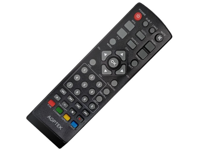 Agptek SPHE1500 Diaľkový ovládač pre set top box
