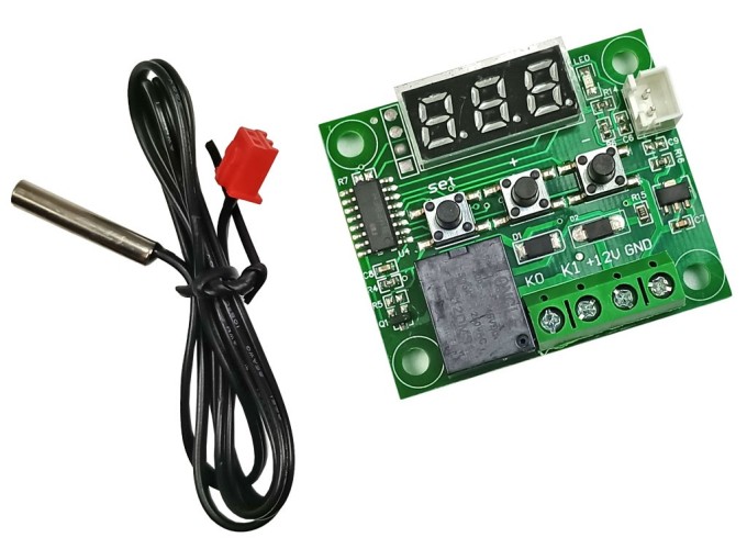 Digitálny termostat W1209 -9°C / +99°C, 12V