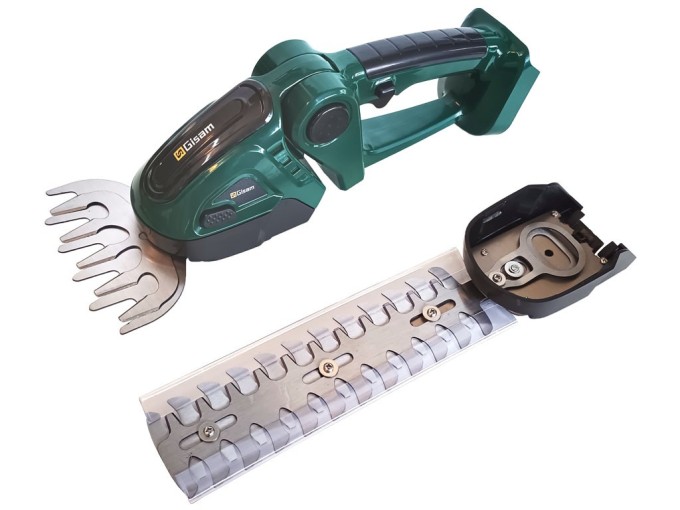 Aku nôžky Gisam 2 v 1 na živý plot a trávu - 18V, kompatibilné s batériami Makita