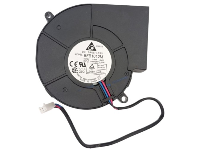 Pravý ventilátor pre indukčnú varnú dosku Whirlpool SMC604F/NE