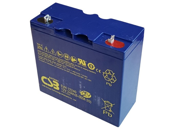 Olovený akumulátor 12V 24Ah CSB EVH12240B3