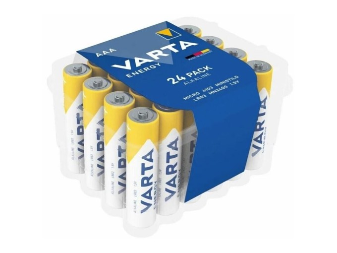 Alkalické batérie VARTA Energy AAA LR03 - balenie 24ks