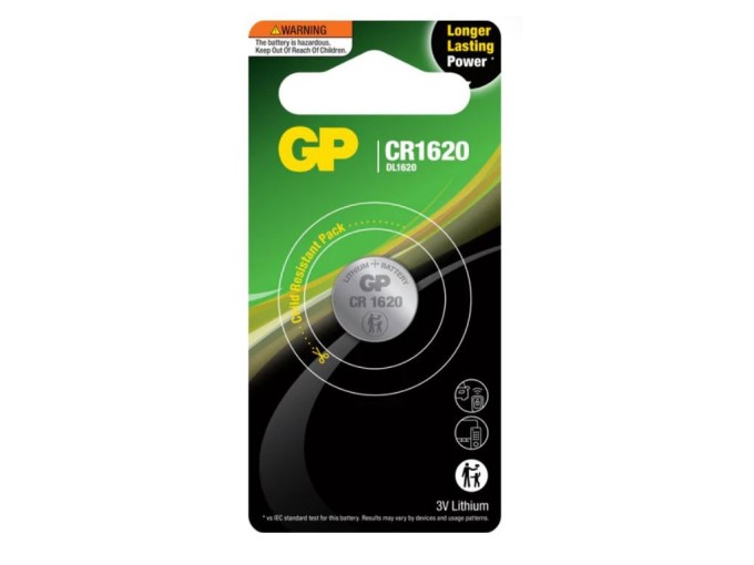 GP CR1620 Lítiová gombíková batéria 3V