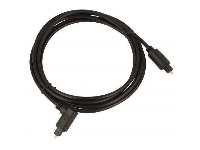 Optický kábel TOSLINK 2m s 90° ohybom