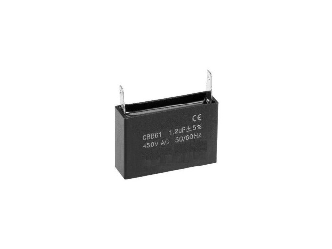 Rozbehový kondenzátor CBB61 1.2uF / 450V s vývodmi Faston