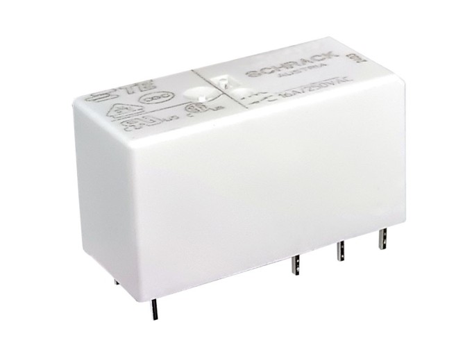 Relé 12V DC 2 x 250V AC / 8A RT424012 TE Connectivity