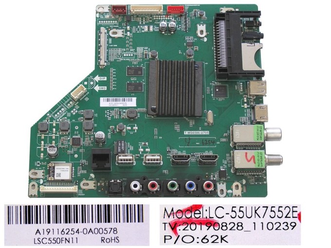 LCD modul základná doska Sharp 55BJ5E