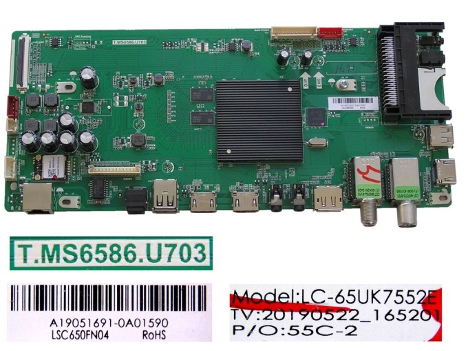 LCD modul základná doska Sharp 65BJ5E LSC650FN04