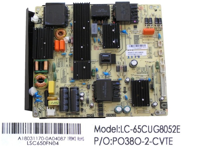 LCD LED modul základná doska 17MB95S-1 pre Vestel 23103631