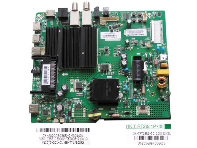 LCD Modul Základná Doska TD SYSTEMS K43DLX11US