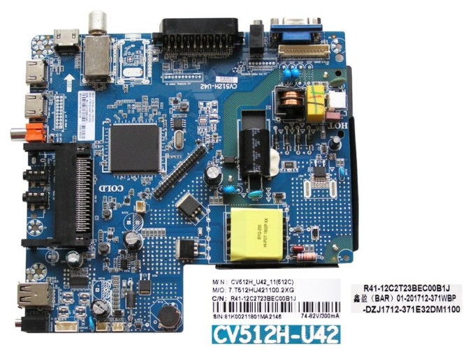 LCD modul základná doska NORDMENDE ND32N2100J - Main board CV512H-U42