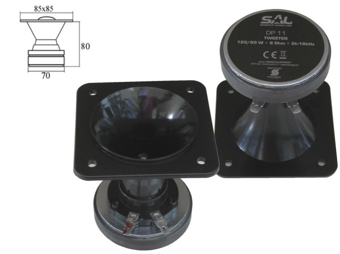 Výškový reproduktor SAL DP11 8 Ohm 60W