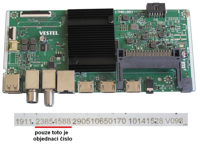 LCD modul základná doska 17MB185Y pre JVC LT-43VA3335