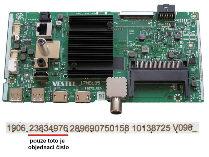 LCD modul základná doska 17MB185 pre JVC LT-55VA3200