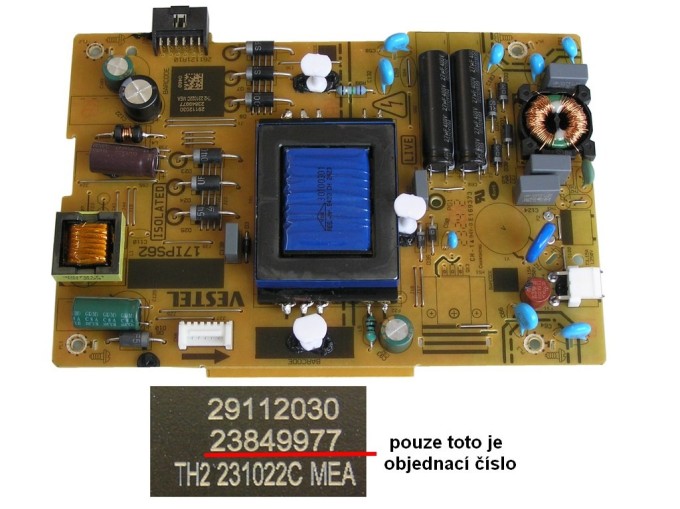 LCD modul zdroj 17IPS62 - SMPS power supply board 23849977
