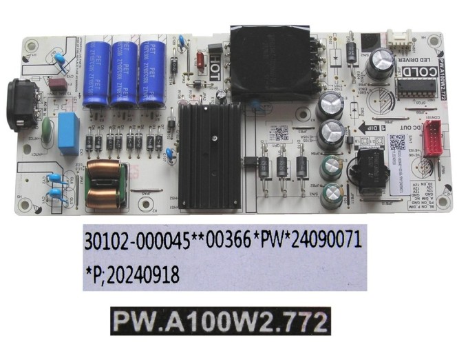 LCD zdrojová doska TCL 50V6B / SMPS PW.A100W2.772 / 30102-000045