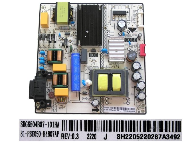 LCD modul zdroj CCP-508 SMPS BOARD DLBB568 REV:0.3 SHG6504B07-101HA