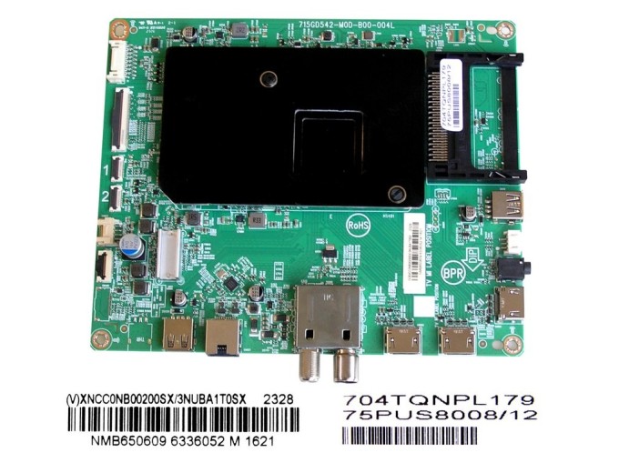 LCD LED základná doska XNCC0NB00200SX/3NUBA1T0SX pre Philips 75PUS8008/12