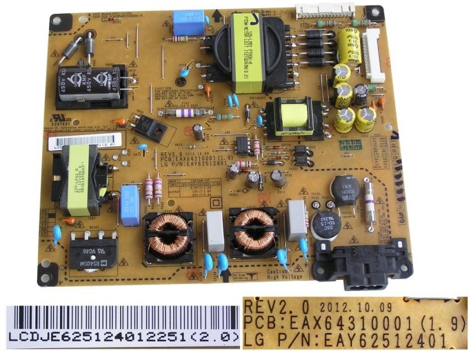 LCD napájací modul EAY62512401
