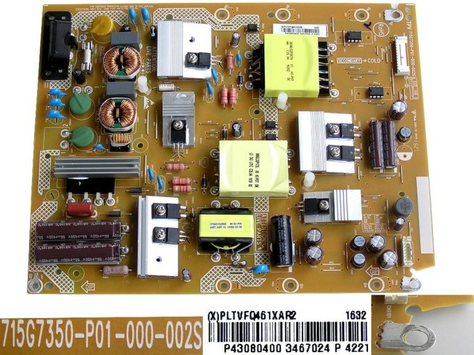 LCD zdrojová doska PLTVFQ461XAR2 pre Philips 43PUS6101/12