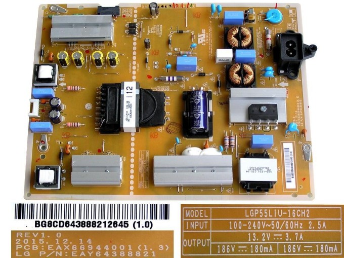 LCD modul zdroj EAY64388821 pre TV LG 55"