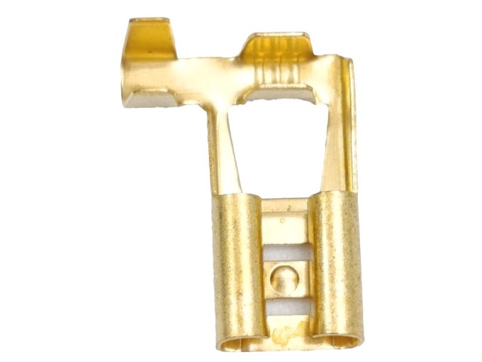 FASTON konektor 6,3 x 0,8 mm uhlový dutinka 1,5 mm²