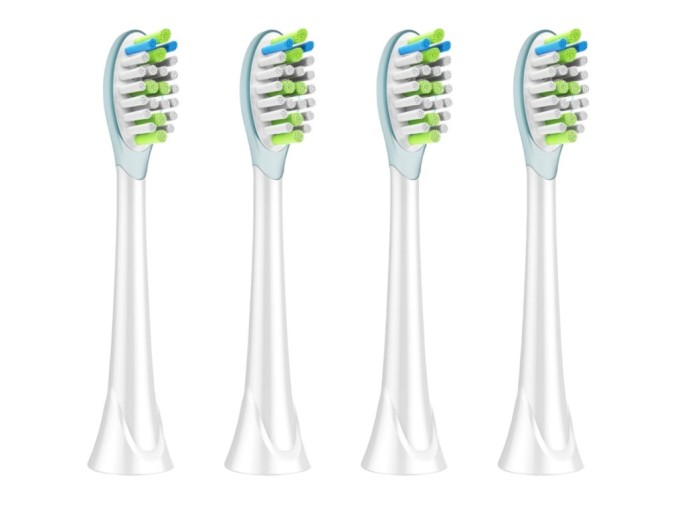 Náhradné hlavice Philips Sonicare Plaque NK17, 4 ks, biela