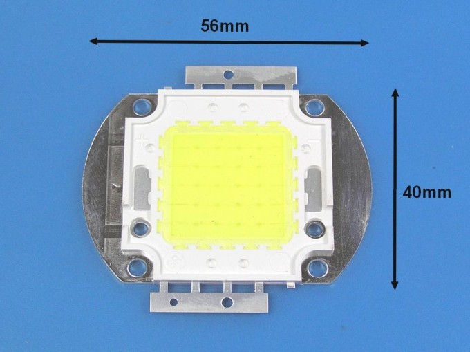 LED čip 20W 12V teplá biela COB