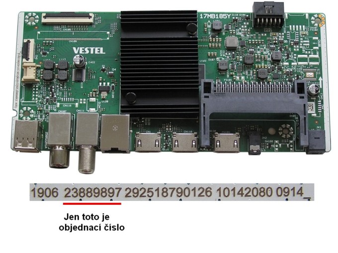 LCD základná doska 17MB185Y / Main board 23889897 pre Vestel 50" TV