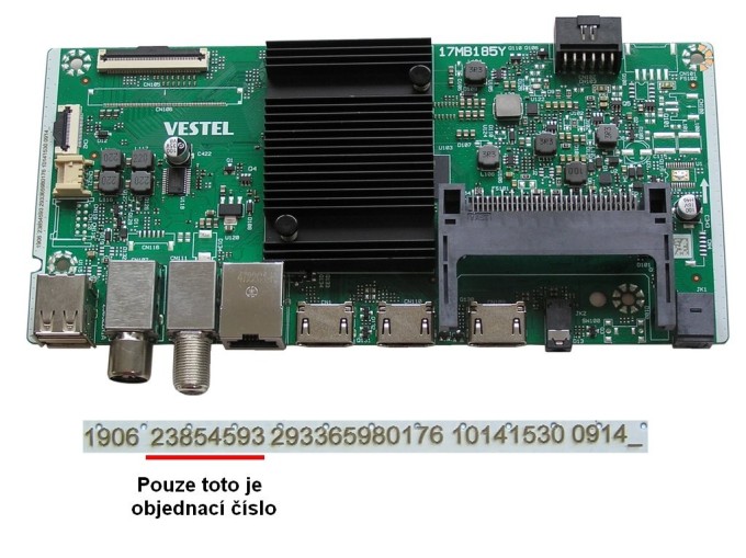 LCD modul základná doska 17MB185Y Main board 23854593 pre JVC LT-50VA3335