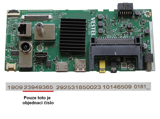 Základná doska LCD modulu 17MB186 / Main board 23949365 pre JVC LT-40VAF3335