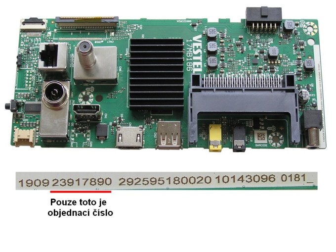 Základná doska 17MB186 Main board 23917890 pre JVC LT-32VAH3335