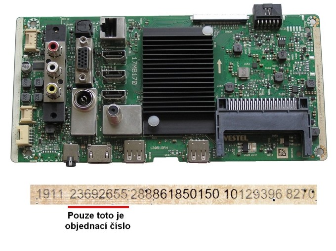 Základná doska 17MB170 / Main board 23692655 pre JVC LT-43VA3035