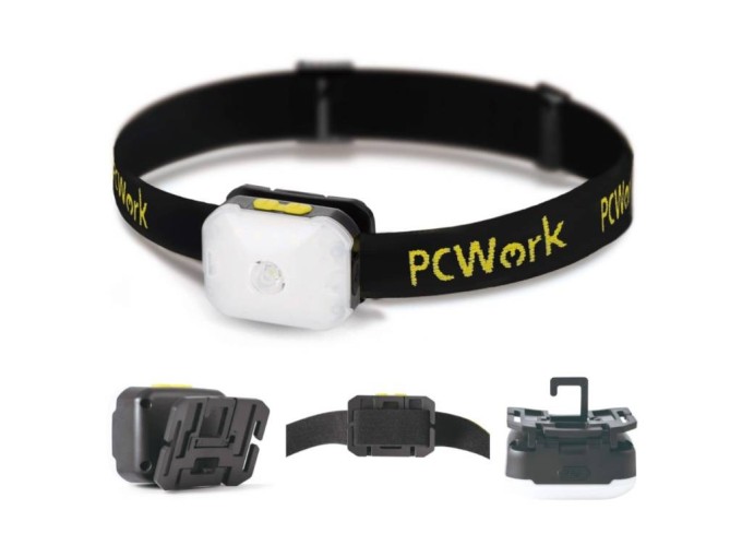 Nabíjacia LED čelovka PCWork PCW12B 200 lm USB-C IPX4