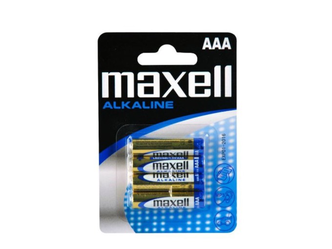 Maxell Alkaline AAA Batérie LR03 4ks