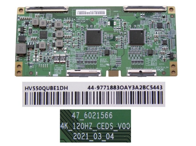 LCD T-CON modul HV550QUBE1DH / HT1264477 pre Hisense 55" TV