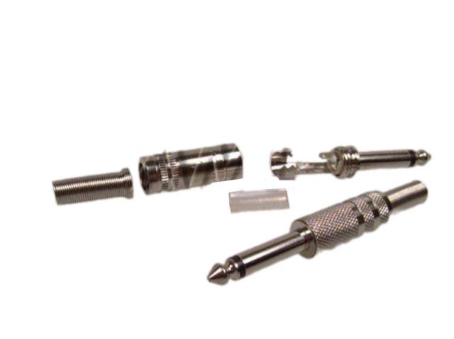 Konektor JACK 6.3mm Mono Sameček Kovový
